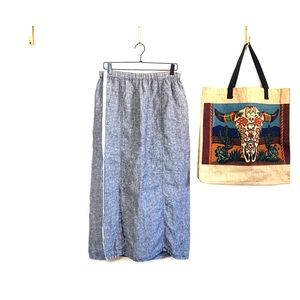 Flax 100% Linen Maxi Skirt